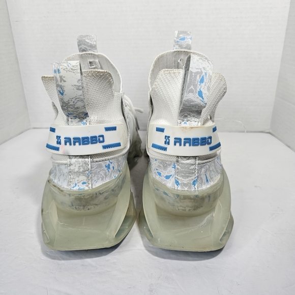 AABBO Blade Trainers Mens Sz 11.5 EU 46 White Blue Athletic Shoes Read Details - Picture 4 of 11